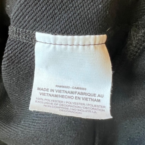 Nike Dri-fit Black Crewneck Sweatshirt Grey Logo Athleisure Pullover Soft Top - Picture 15 of 16